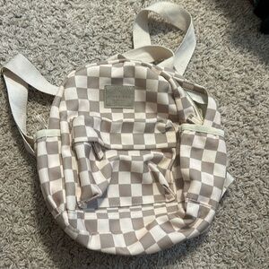 Kids checkered mini bookbag